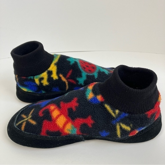 Acorn Kadabra Fleece Slippers Moccasins Wild Critters Kids Size 13 1/2 - 2 1/12 - Picture 9 of 13